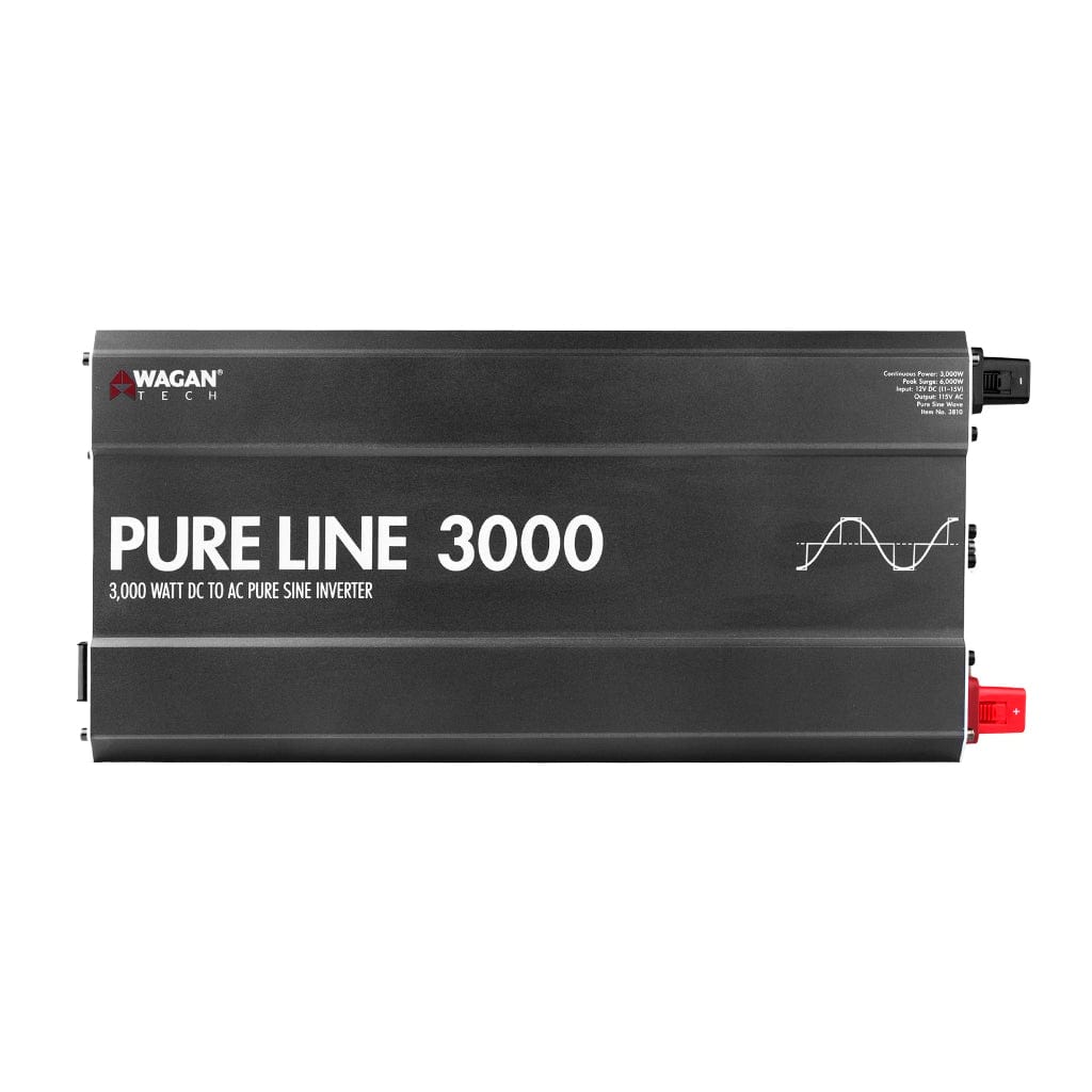 3810 Wagan Tech Pure Line 3000W Pure Sine Wave Inverter | ETL Certified | RoHS Compliant | CE Approved