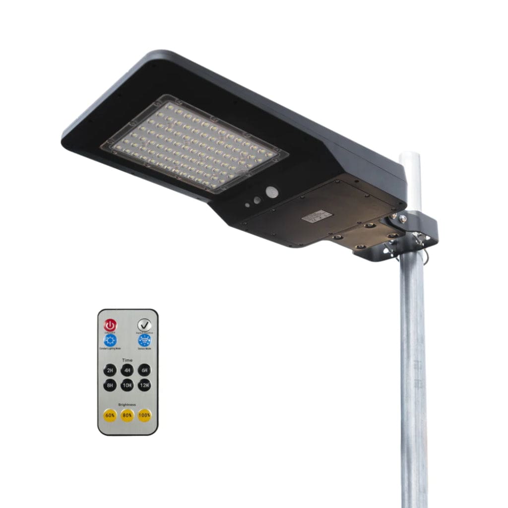 8592 Wagan Tech Solar + LED Flood Light 4800 with Remote | IP65 Rated | CE, RoHS, BSCI Certified